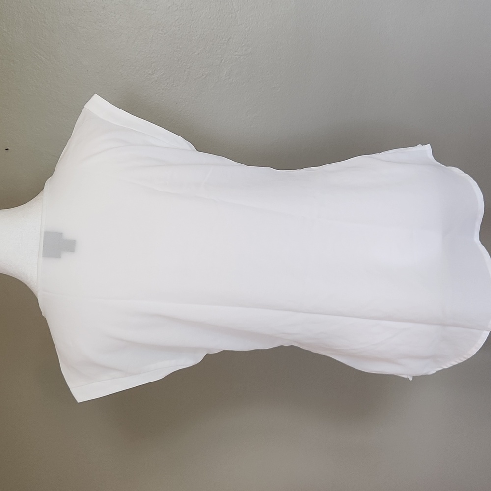 Worthington Lace Sleeveless Top Size Small White - Picture 6 of 7